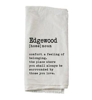 Personalized City Or State Definition Towel